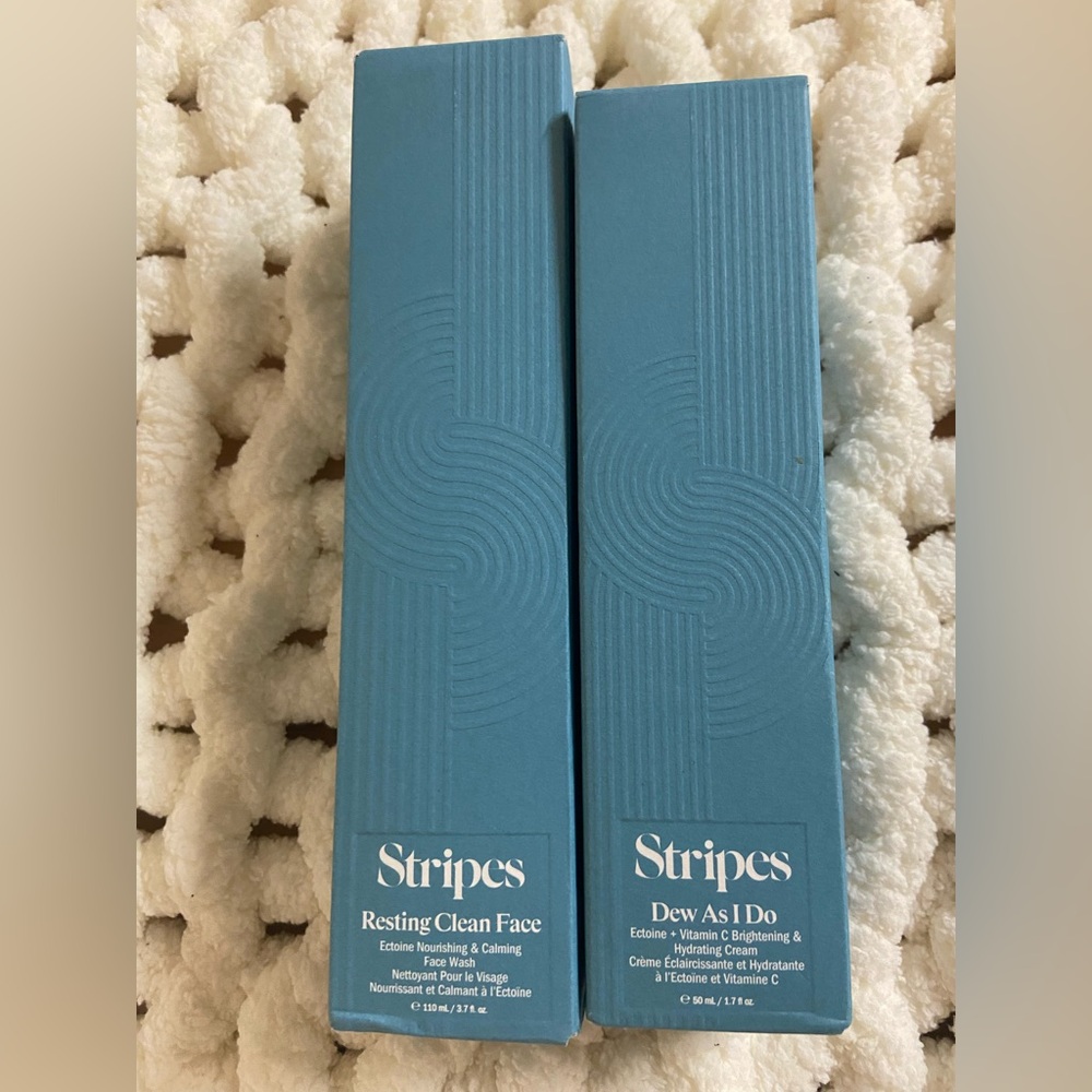 Ripe Stripes Resting Clean Face and Dew As I Do Set - Blue